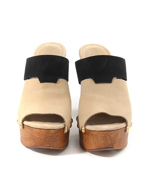 mystic（ミスティック）の「Sandy Shoes 配色スエードサボ（サンダル・レディース・ブラウン/ベージュ・36/37/38）」の16枚目の写真