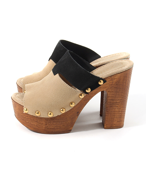 mystic（ミスティック）の「Sandy Shoes 配色スエードサボ（サンダル・レディース・ブラウン/ベージュ・36/37/38）」の17枚目の写真