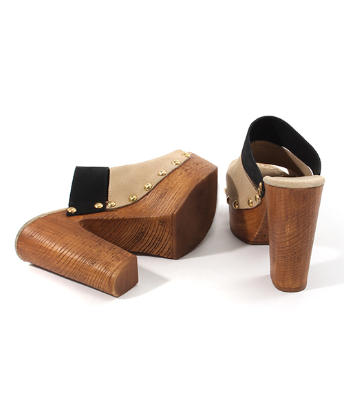 mystic（ミスティック）の「Sandy Shoes 配色スエードサボ（サンダル・レディース・ブラウン/ベージュ・36/37/38）」の19枚目の写真