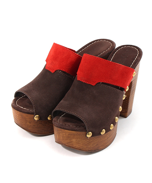 mystic（ミスティック）の「Sandy Shoes 配色スエードサボ（サンダル・レディース・ブラウン/ベージュ・36/37/38）」の3枚目の写真