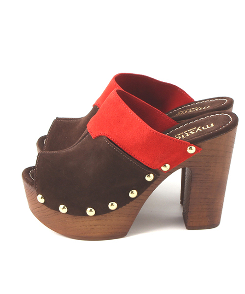 mystic（ミスティック）の「Sandy Shoes 配色スエードサボ（サンダル・レディース・ブラウン/ベージュ・36/37/38）」の9枚目の写真