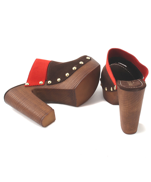 mystic（ミスティック）の「Sandy Shoes 配色スエードサボ（サンダル・レディース・ブラウン/ベージュ・36/37/38）」の6枚目の写真