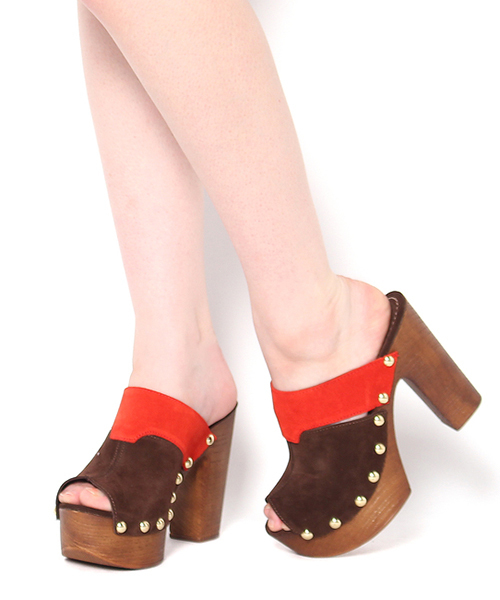 mystic（ミスティック）の「Sandy Shoes 配色スエードサボ（サンダル・レディース・ブラウン/ベージュ・36/37/38）」の7枚目の写真