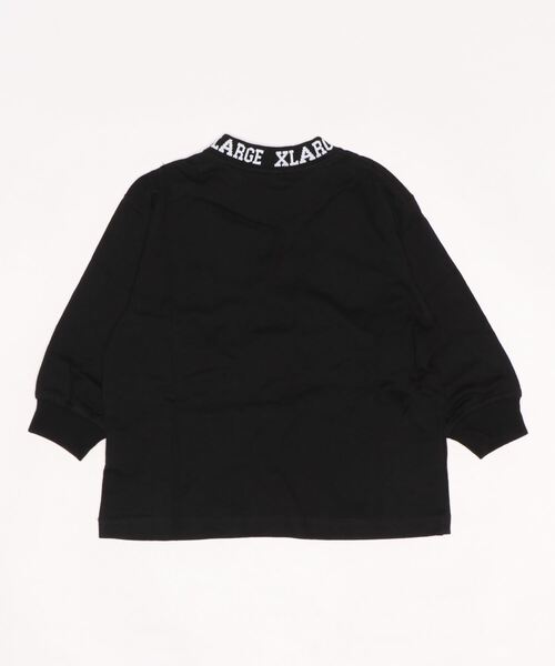 XLARGE KIDS(エクストララージキッズ)の「衿ロゴ長袖Tシャツ(Tシャツ/カットソー・キッズ・オフホワイト/ネイビー/ブラック・110cm/100cm/130cm/120cm/90cm/140cm)」の4枚目の写真