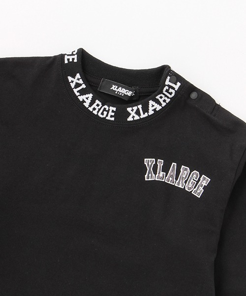 XLARGE KIDS(エクストララージキッズ)の「衿ロゴ長袖Tシャツ(Tシャツ/カットソー・キッズ・オフホワイト/ネイビー/ブラック・110cm/100cm/130cm/120cm/90cm/140cm)」の10枚目の写真