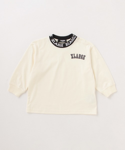 XLARGE KIDS(エクストララージキッズ)の「衿ロゴ長袖Tシャツ(Tシャツ/カットソー・キッズ・オフホワイト/ネイビー/ブラック・110cm/100cm/130cm/120cm/90cm/140cm)」の14枚目の写真