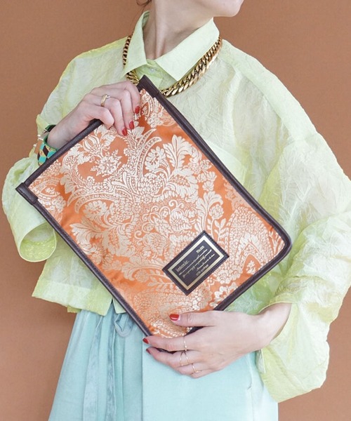 intoxic.(イントキシック)の「DAMASK JACQUARD CROSS CARRY クロスキャリー(ショルダーバッグ・レディース・ブラック/オレンジ/ブルー・FREE)」の11枚目の写真