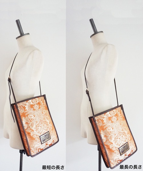 intoxic.(イントキシック)の「DAMASK JACQUARD CROSS CARRY クロスキャリー(ショルダーバッグ・レディース・ブラック/オレンジ/ブルー・FREE)」の9枚目の写真