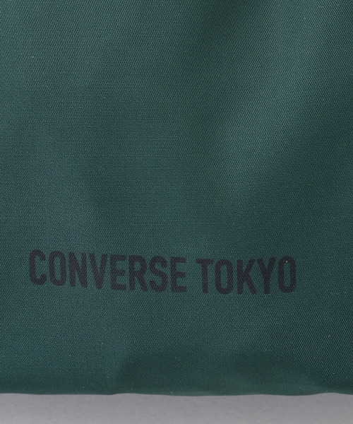 CONVERSE TOKYO(コンバーストウキョウ)の「ロゴ巾着バッグ(ショルダーバッグ・レディース・ブラウン/サックスブルー/グリーン・FREE)」の4枚目の写真