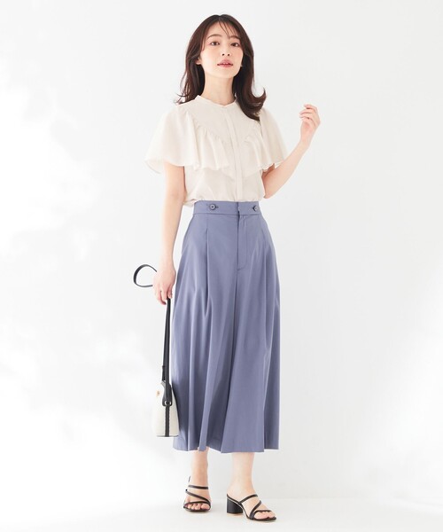ANY SIS（エニィスィス）の「【美人百花6月号掲載】フリルショルダー ブラウス（シャツ/ブラウス・レディース・アイボリー系/ブラック系/ピンク系・2）」の13枚目の写真