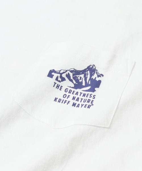 KRIFF MAYER（クリフメイヤー）の「半袖ポケT(日の出)（Tシャツ/カットソー・メンズ・チャコール/グリーン/コーラル/オフホワイト・SMALL/LARGE/MEDIUM/X-LARGE）」の17枚目の写真