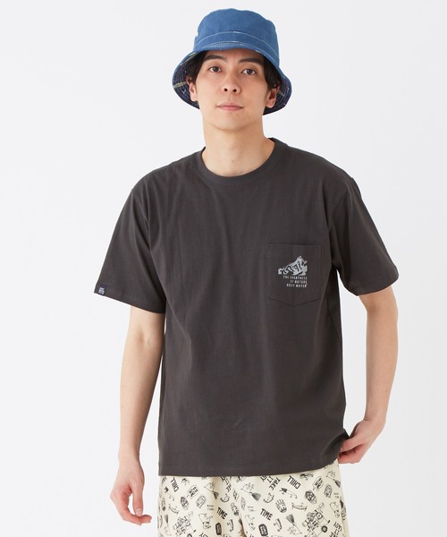 KRIFF MAYER（クリフメイヤー）の「半袖ポケT(日の出)（Tシャツ/カットソー・メンズ・チャコール/グリーン/コーラル/オフホワイト・SMALL/LARGE/MEDIUM/X-LARGE）」の12枚目の写真