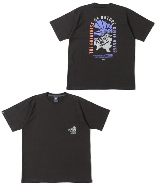 KRIFF MAYER（クリフメイヤー）の「半袖ポケT(日の出)（Tシャツ/カットソー・メンズ・チャコール/グリーン/コーラル/オフホワイト・SMALL/LARGE/MEDIUM/X-LARGE）」の19枚目の写真