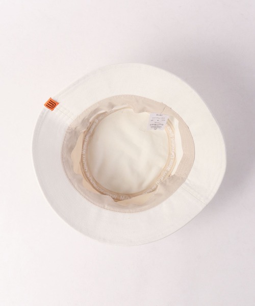 UNIVERSAL OVERALL（ユニバーサルオーバーオール）の「UNIVERSAL OVERALL ユニバーサルオーバーオール カレッジ ロゴ 立体刺繍 バケットハット（ハット・メンズ・ブラック/アイボリー/グリーン・FREE）」の12枚目の写真