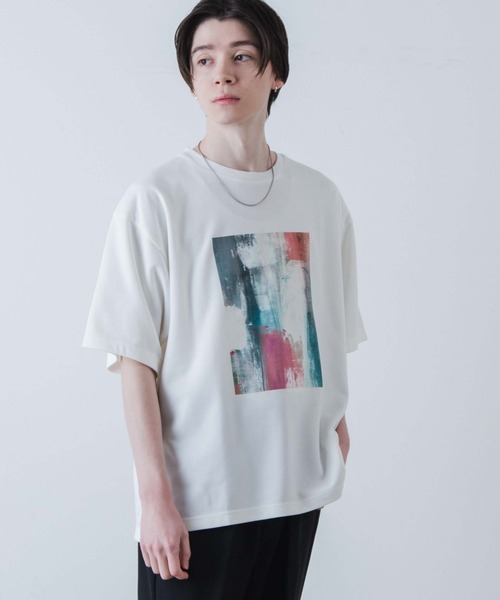 WEGO(ウィゴー)の「WEGO/アートグラフィックT(Tシャツ/カットソー・メンズ・ダークグレー/ホワイト・LARGE/MEDIUM)」の6枚目の写真
