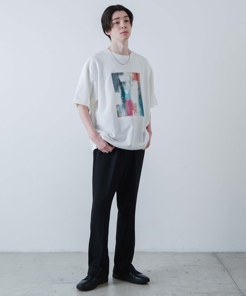 WEGO(ウィゴー)の「WEGO/アートグラフィックT(Tシャツ/カットソー・メンズ・ダークグレー/ホワイト・LARGE/MEDIUM)」の5枚目の写真
