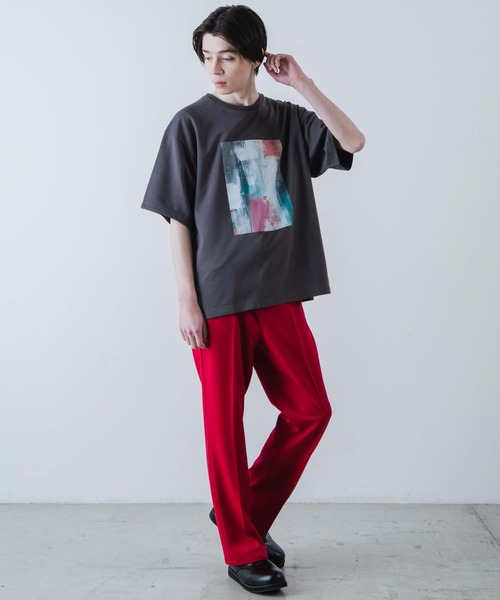 WEGO(ウィゴー)の「WEGO/アートグラフィックT(Tシャツ/カットソー・メンズ・ダークグレー/ホワイト・LARGE/MEDIUM)」の7枚目の写真