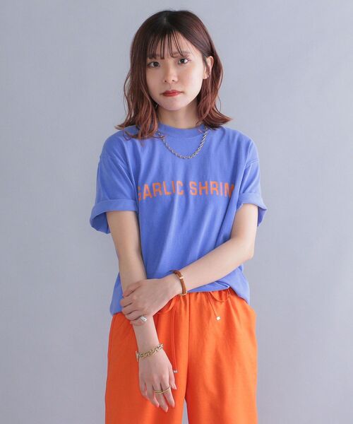THE DAY ON THE BEACH(ザデイオンザビーチ)の「*【SHIPS別注】THE DAY ON THE BEACH: GARLIC SHRIMP プリント Tシャツ(Tシャツ/カットソー・メンズ・ホワイト/ブラック/ブルー・MEDIUM/LARGE/X-LARGE)」の3枚目の写真