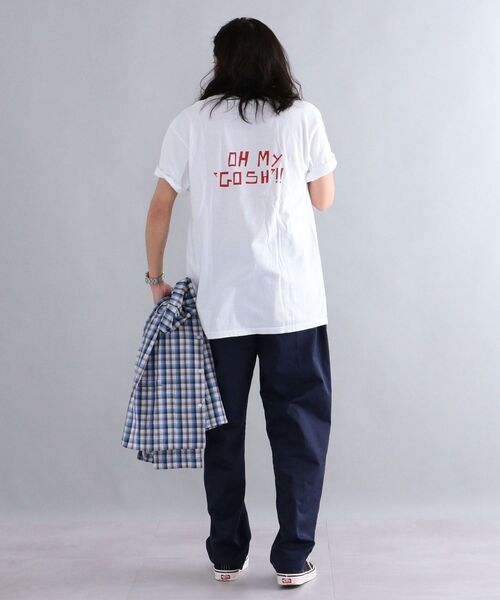 THE DAY ON THE BEACH(ザデイオンザビーチ)の「*【SHIPS別注】THE DAY ON THE BEACH: GARLIC SHRIMP プリント Tシャツ(Tシャツ/カットソー・メンズ・ホワイト/ブラック/ブルー・MEDIUM/LARGE/X-LARGE)」の4枚目の写真