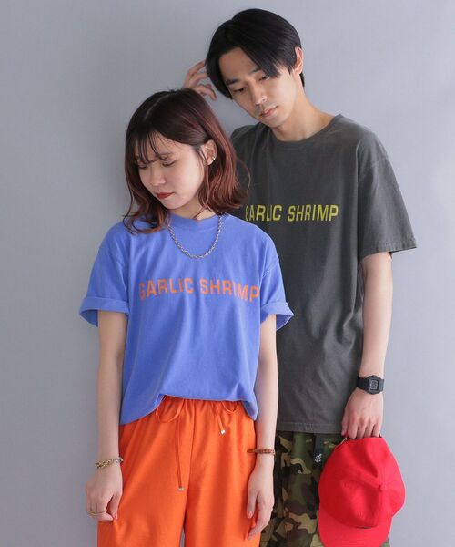 THE DAY ON THE BEACH(ザデイオンザビーチ)の「*【SHIPS別注】THE DAY ON THE BEACH: GARLIC SHRIMP プリント Tシャツ(Tシャツ/カットソー・メンズ・ホワイト/ブラック/ブルー・MEDIUM/LARGE/X-LARGE)」の5枚目の写真