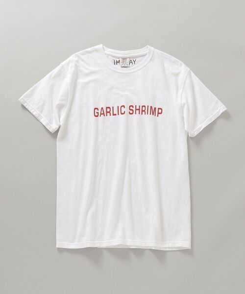 THE DAY ON THE BEACH(ザデイオンザビーチ)の「*【SHIPS別注】THE DAY ON THE BEACH: GARLIC SHRIMP プリント Tシャツ(Tシャツ/カットソー・メンズ・ホワイト/ブラック/ブルー・MEDIUM/LARGE/X-LARGE)」の22枚目の写真