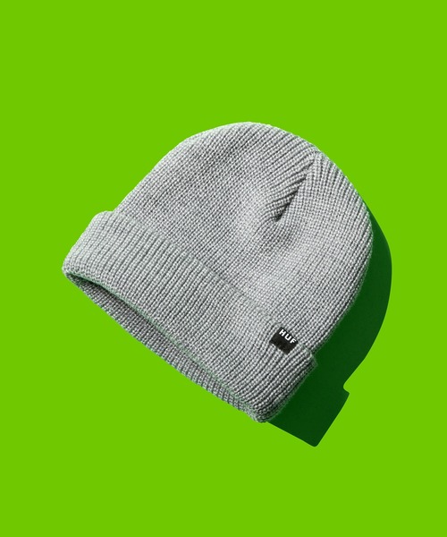 HUF（ハフ）の「ESSENTIALS USUAL BEANIE / HUF ビーニー ニット帽（ニットキャップ/ビーニー・メンズ・ブラック/ネイビー/オレンジ/ヘザーグレー・O/S）」の3枚目の写真