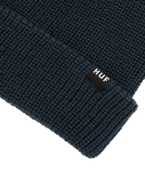 HUF（ハフ）の「ESSENTIALS USUAL BEANIE / HUF ビーニー ニット帽（ニットキャップ/ビーニー・メンズ・ブラック/ネイビー/オレンジ/ヘザーグレー・O/S）」の13枚目の写真