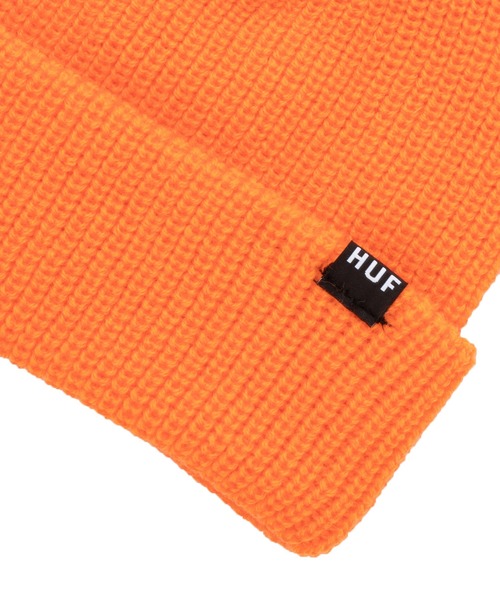 HUF（ハフ）の「ESSENTIALS USUAL BEANIE / HUF ビーニー ニット帽（ニットキャップ/ビーニー・メンズ・ブラック/ネイビー/オレンジ/ヘザーグレー・O/S）」の11枚目の写真