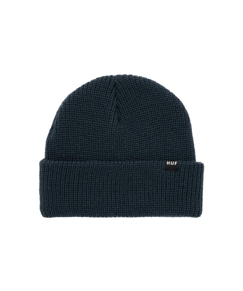 HUF（ハフ）の「ESSENTIALS USUAL BEANIE / HUF ビーニー ニット帽（ニットキャップ/ビーニー・メンズ・ブラック/ネイビー/オレンジ/ヘザーグレー・O/S）」の9枚目の写真