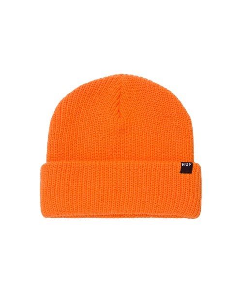 HUF（ハフ）の「ESSENTIALS USUAL BEANIE / HUF ビーニー ニット帽（ニットキャップ/ビーニー・メンズ・ブラック/ネイビー/オレンジ/ヘザーグレー・O/S）」の7枚目の写真