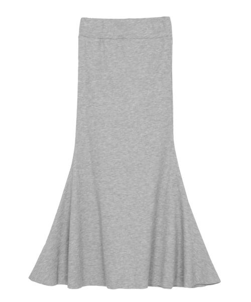 Figments（フィグメンツ）の「リブマーメイドスカート（スカート・レディース・グレー/ブラック・FREE）」の8枚目の写真