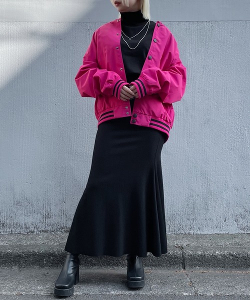 Figments（フィグメンツ）の「リブマーメイドスカート（スカート・レディース・グレー/ブラック・FREE）」の16枚目の写真