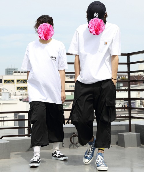 8(eight)(エイト)の「ワイドカーゴクロップドパンツ(カーゴパンツ・メンズ・グレイッシュベージュ/ブラック/ホワイト・LARGE/MEDIUM)」の18枚目の写真