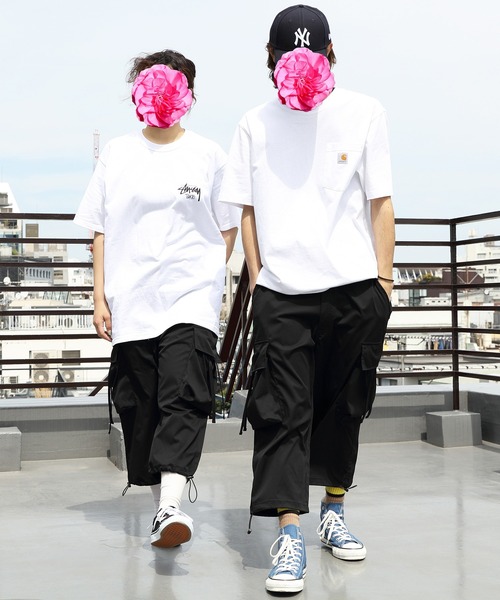 8(eight)(エイト)の「ワイドカーゴクロップドパンツ(カーゴパンツ・メンズ・グレイッシュベージュ/ブラック/ホワイト・LARGE/MEDIUM)」の20枚目の写真