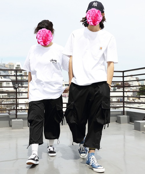 8(eight)(エイト)の「ワイドカーゴクロップドパンツ(カーゴパンツ・メンズ・グレイッシュベージュ/ブラック/ホワイト・LARGE/MEDIUM)」の21枚目の写真