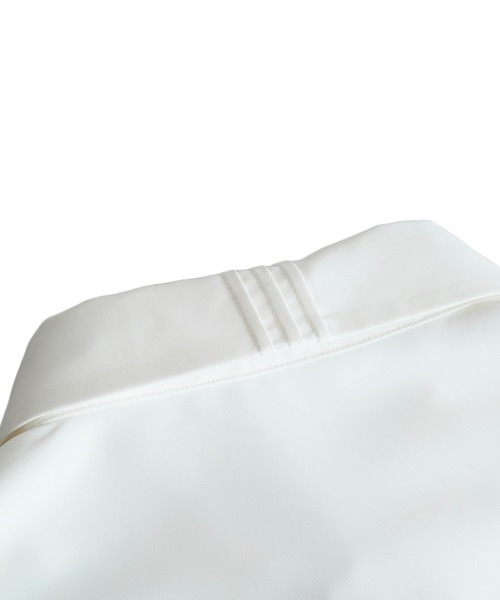 NO ID.（ノーアイディ）の「アシンメトリ-タックBIG-SH（シャツ/ブラウス・メンズ・ホワイト/グリーン/ブラック/ベージュ・ONE SIZE）」の7枚目の写真