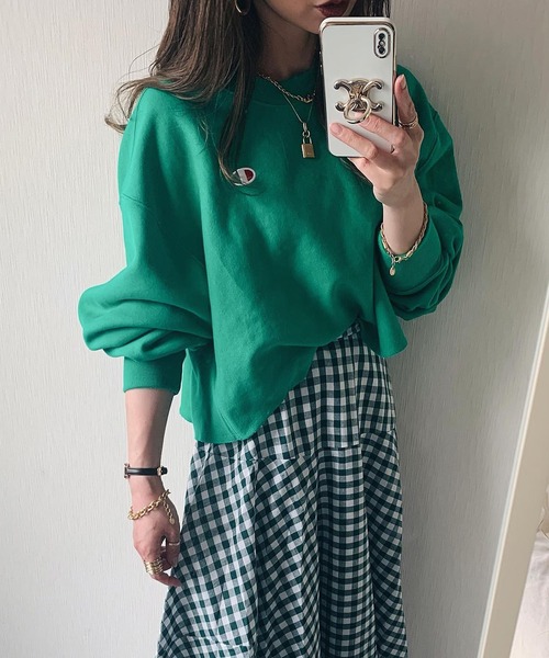 La-gemme（ラジェム）の「ギンガムチェックマキシフレアスカート（スカート・レディース・レッド/グリーン/グレー/ブルー/ブラック/ブラウン・C/フリー）」の9枚目の写真