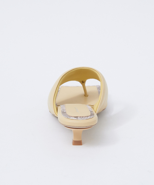 Au BANNISTER（オゥバニスター）の「【WEB限定】韓国風 クッション 3cmヒール サンダル（サンダル・レディース・ブラック/イエロー/グリーン・S/M/L）」の13枚目の写真