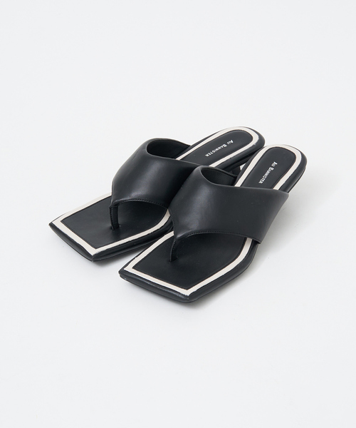 Au BANNISTER（オゥバニスター）の「【WEB限定】韓国風 クッション 3cmヒール サンダル（サンダル・レディース・ブラック/イエロー/グリーン・S/M/L）」の21枚目の写真