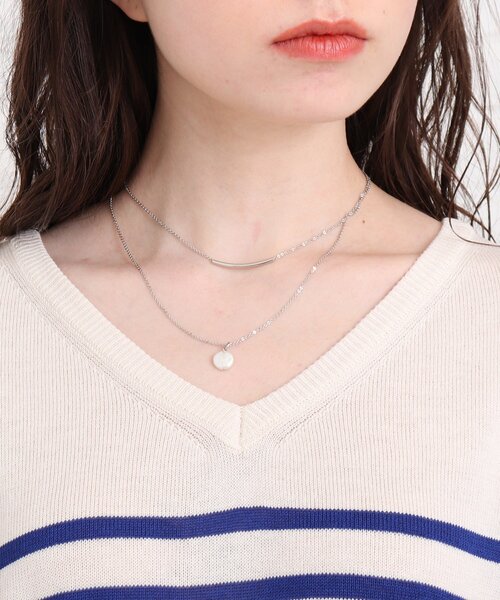 SHOO・LA・RUE（シューラルー）の「◆リネンブレンドドルマンニット（ニット/セーター・レディース・グリーン/サンドベージュ/アイボリー/ブルー系2・00）」の9枚目の写真