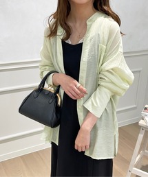 シアーバンドカラーシャツ【ZOZOTOWN限定アイテム】