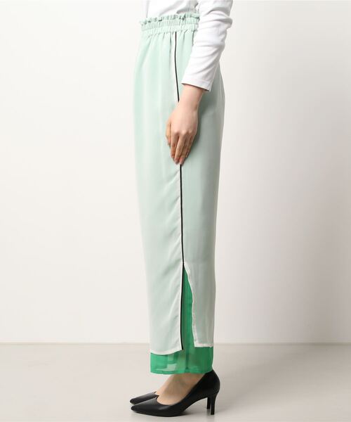 TEVALT(ヴァレット)の「レイヤードパンツ(その他パンツ・レディース・オフホワイト/ネイビー・38)」の5枚目の写真