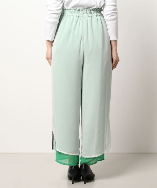 TEVALT(ヴァレット)の「レイヤードパンツ(その他パンツ・レディース・オフホワイト/ネイビー・38)」の6枚目の写真