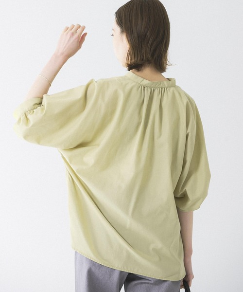 URBAN RESEARCH ROSSO(アーバンリサーチロッソ)の「『UR TECH Smart Linen Touch』袖ボリュームシャツ(シャツ/ブラウス・レディース・ブラウン/オフホワイト/グリーン系その他・FREE)」の6枚目の写真