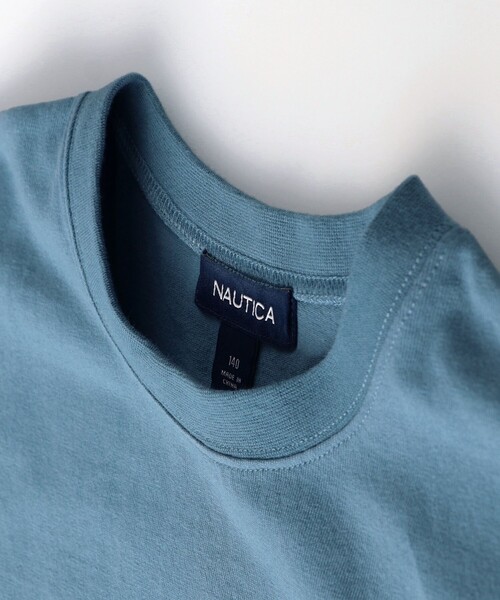 NAUTICA（ノーティカ）の「【NAUTICA/ノーティカ/セットアップ対応】ロゴテープ使い半袖ポケットTシャツ（Tシャツ/カットソー・キッズ・ブラック/オフホワイト/ブルーグレー・120/130/140/150）」の13枚目の写真