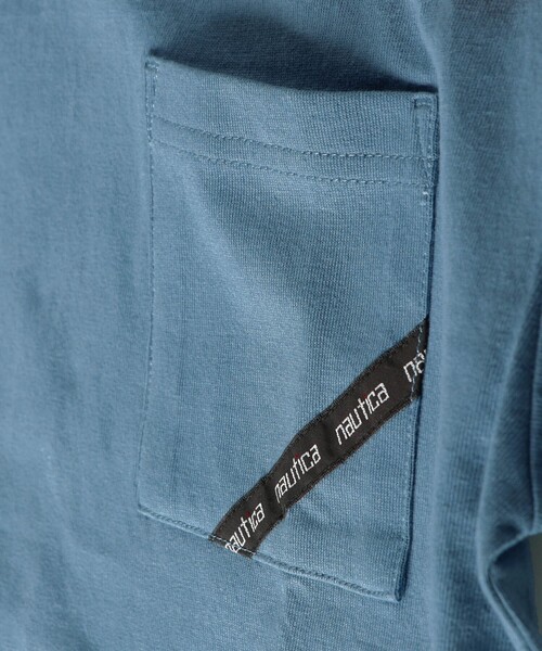 NAUTICA（ノーティカ）の「【NAUTICA/ノーティカ/セットアップ対応】ロゴテープ使い半袖ポケットTシャツ（Tシャツ/カットソー・キッズ・ブラック/オフホワイト/ブルーグレー・120/130/140/150）」の16枚目の写真