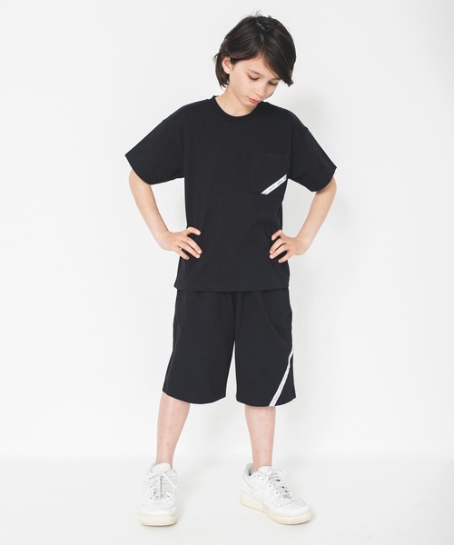 NAUTICA（ノーティカ）の「【NAUTICA/ノーティカ/セットアップ対応】ロゴテープ使い半袖ポケットTシャツ（Tシャツ/カットソー・キッズ・ブラック/オフホワイト/ブルーグレー・120/130/140/150）」の7枚目の写真