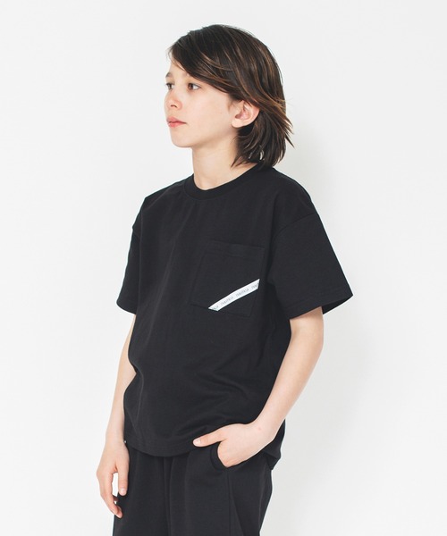 NAUTICA（ノーティカ）の「【NAUTICA/ノーティカ/セットアップ対応】ロゴテープ使い半袖ポケットTシャツ（Tシャツ/カットソー・キッズ・ブラック/オフホワイト/ブルーグレー・120/130/140/150）」の11枚目の写真