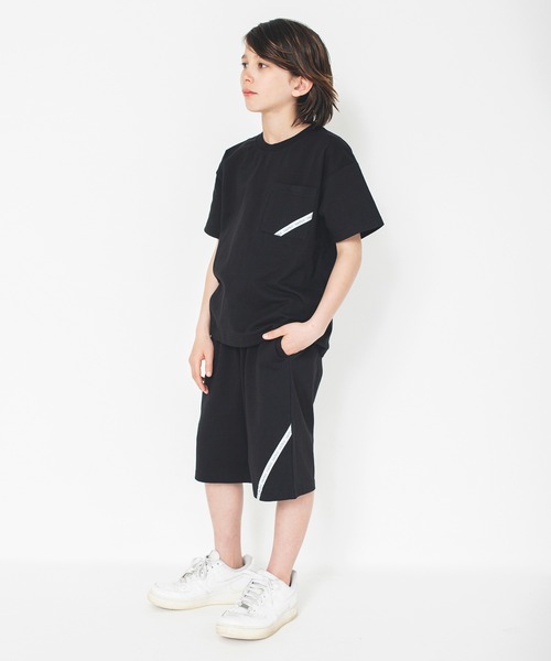 NAUTICA（ノーティカ）の「【NAUTICA/ノーティカ/セットアップ対応】ロゴテープ使い半袖ポケットTシャツ（Tシャツ/カットソー・キッズ・ブラック/オフホワイト/ブルーグレー・120/130/140/150）」の20枚目の写真