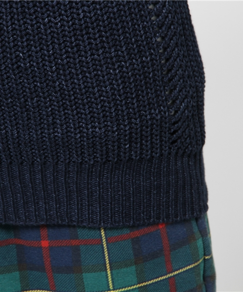 CIAOPANIC（チャオパニック）の「【Ciaopanic】カセ染ニットベスト（ニット/セーター・レディース・ブルー/グレー・FREE）」の7枚目の写真